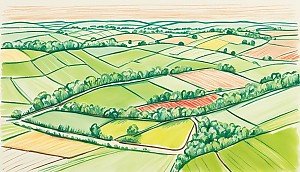 Ein Grundstück wo die Gemarktung online herausgefunden wurde