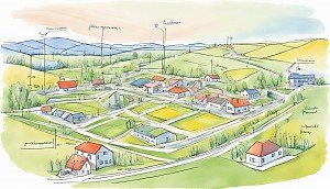 Grundstück was mit hilfe einer Teilungserklärung aufgeteilt wurde